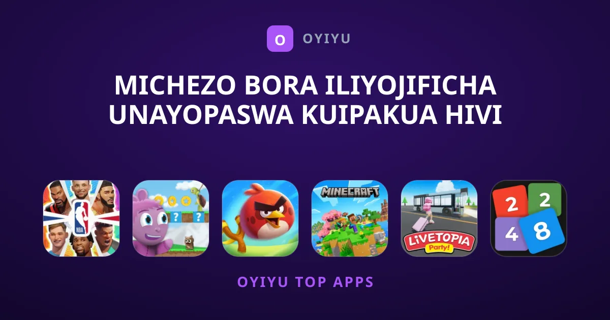 Michezo Bora Iliyojificha Unayopaswa Kuipakua Hivi Sasa